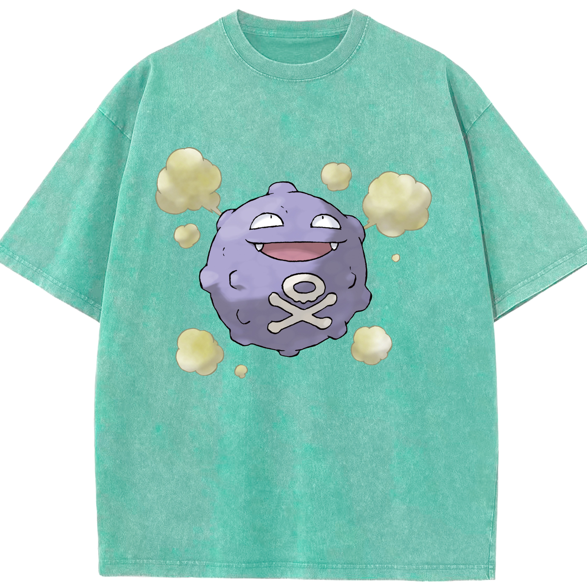 （画像用） ポケットモンスター Pokémon 綿100% ヴィンテージ風 半袖Tシャツ（フロントプリント）